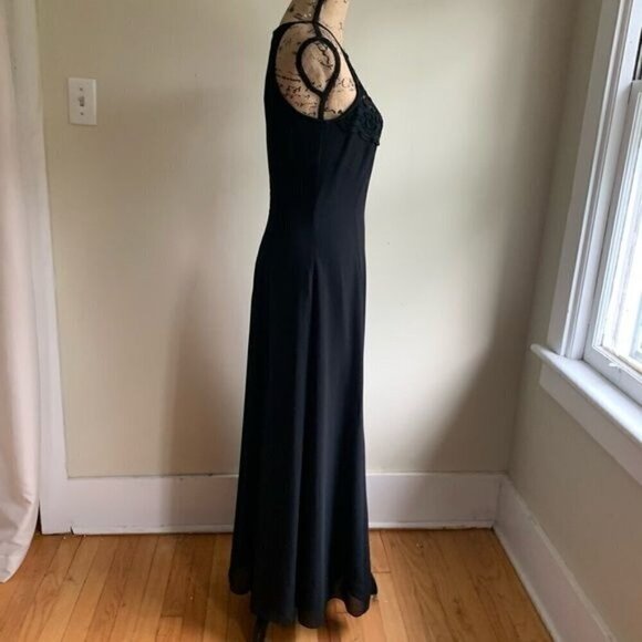 Scott McClintock black maxi dress size 8 sleeveless - Picture 11 of 12